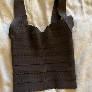 Black corset top SMALL